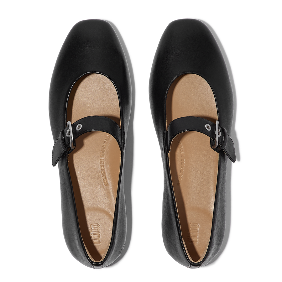 FitFlop - Delicato Mary Janes - All Black - Shoes