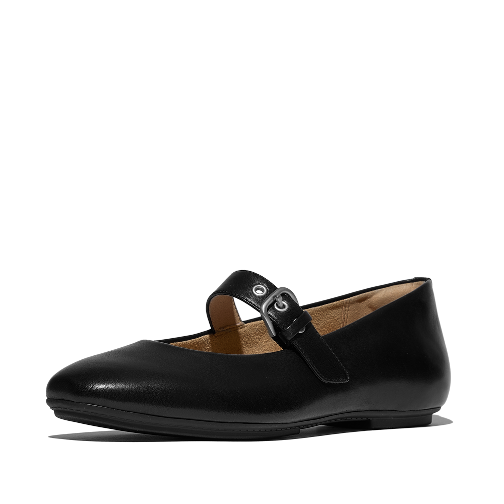 FitFlop - Delicato Mary Janes - All Black - Shoes