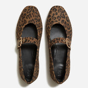 FitFlop Delicato Tan/Black Suede Leopard Mary Janes