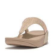 FitFlop - Lulu Crystal Embellished Toe-Post Sandals - Latte Beige - Sandals