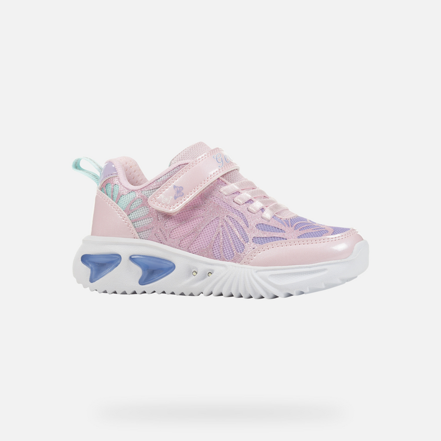 Geox - J Assister Girl - Pink/Lilac - Trainers