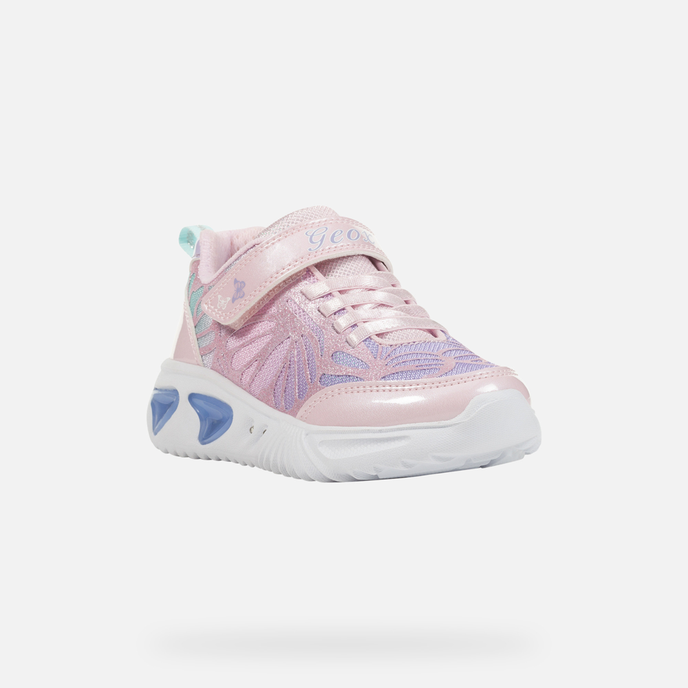 Geox - J Assister Girl - Pink/Lilac - Trainers