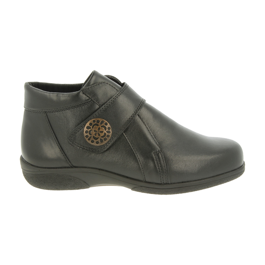 D.B - Fieldfare - Black Leather - Boots