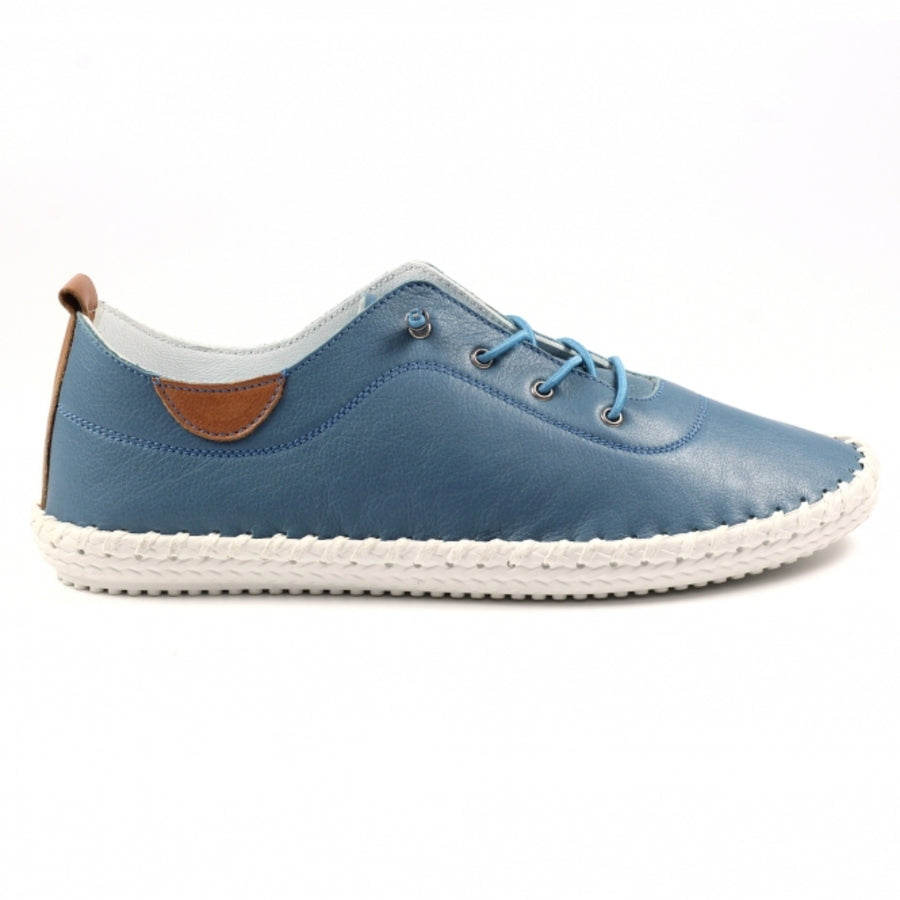 Lunar - St Ives - Mid-Blue - Shoes