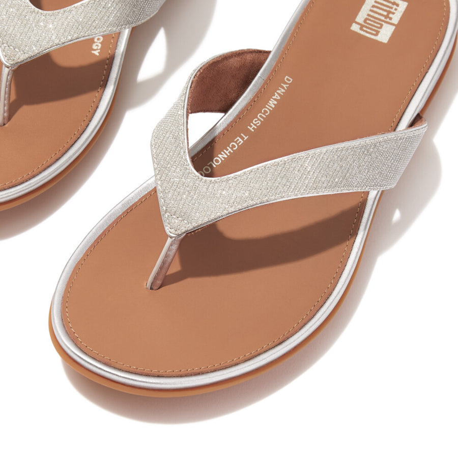 Fitflop - Gracie Shimmerlux Flip-Flops - HP9-011 - Silver - Sandals