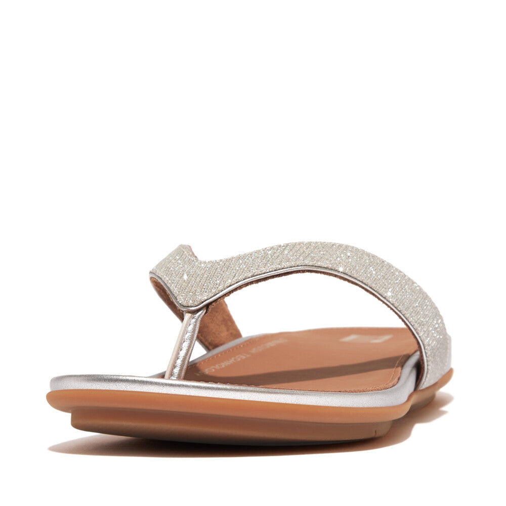 Fitflop - Gracie Shimmerlux Flip-Flops - HP9-011 - Silver - Sandals