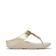 FitFlop - Halo Bead- Circle Toe Post Sandals - Platino - Sandals