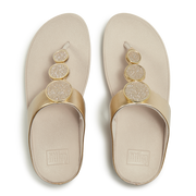 FitFlop - Halo Bead- Circle Toe Post Sandals - Platino - Sandals