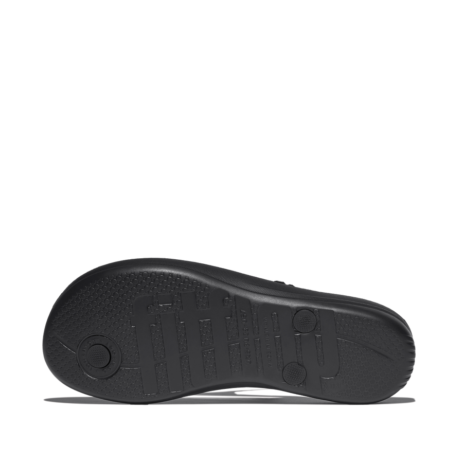 FitFlop - iQushion Multi-Crystal Flip-Flops - All Black - Sandals