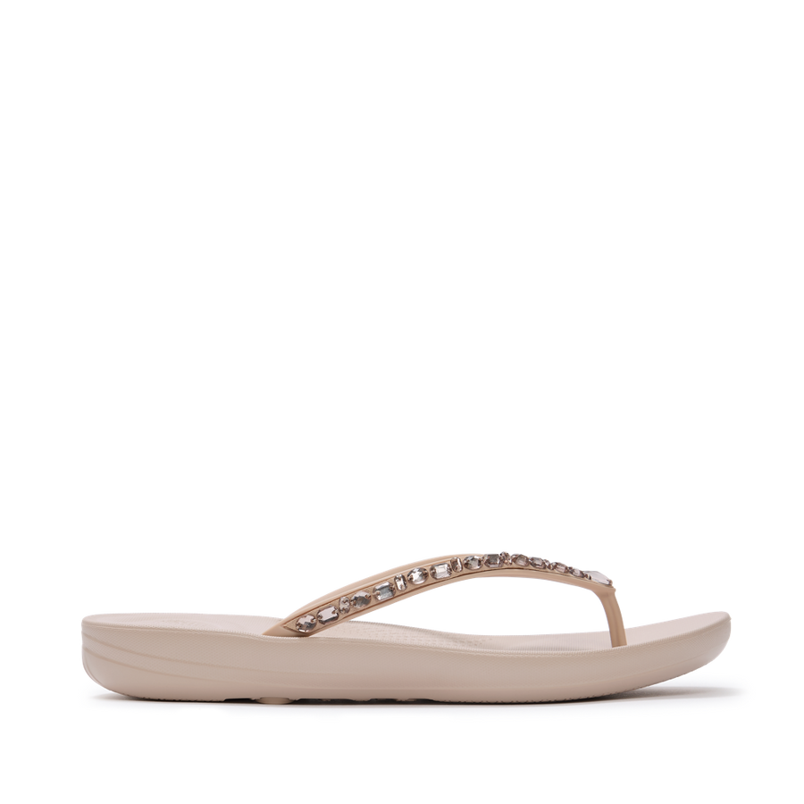 FitFlop - iQushion Multi-Crystal Flip-Flops - All Nude Rose - Sandals