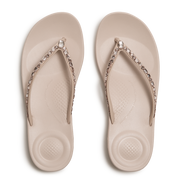 FitFlop - iQushion Multi-Crystal Flip-Flops - All Nude Rose - Sandals
