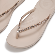 FitFlop - iQushion Multi-Crystal Flip-Flops - All Nude Rose - Sandals