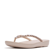 FitFlop - iQushion Multi-Crystal Flip-Flops - All Nude Rose - Sandals