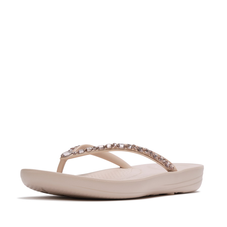 FitFlop - iQushion Multi-Crystal Flip-Flops - All Nude Rose - Sandals