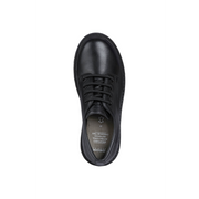 Geox - J Casey Girl (Lace) - Black Leather - School Shoes