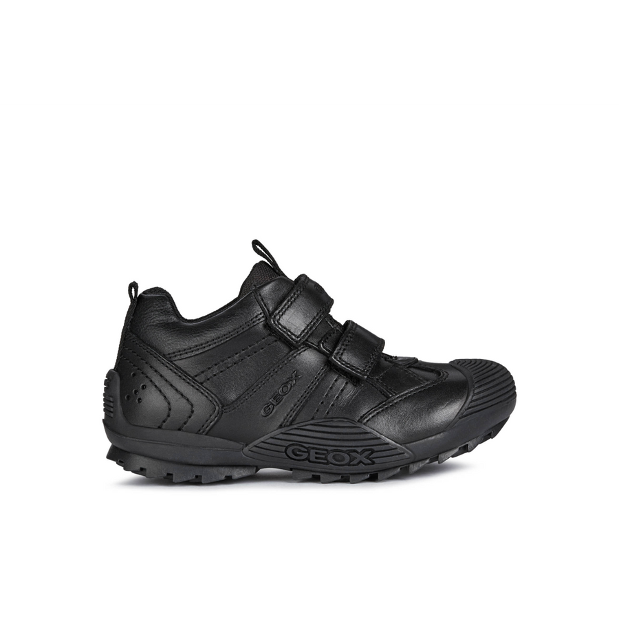 Geox JR Savage Black School Shoes Robert Carder Shoes