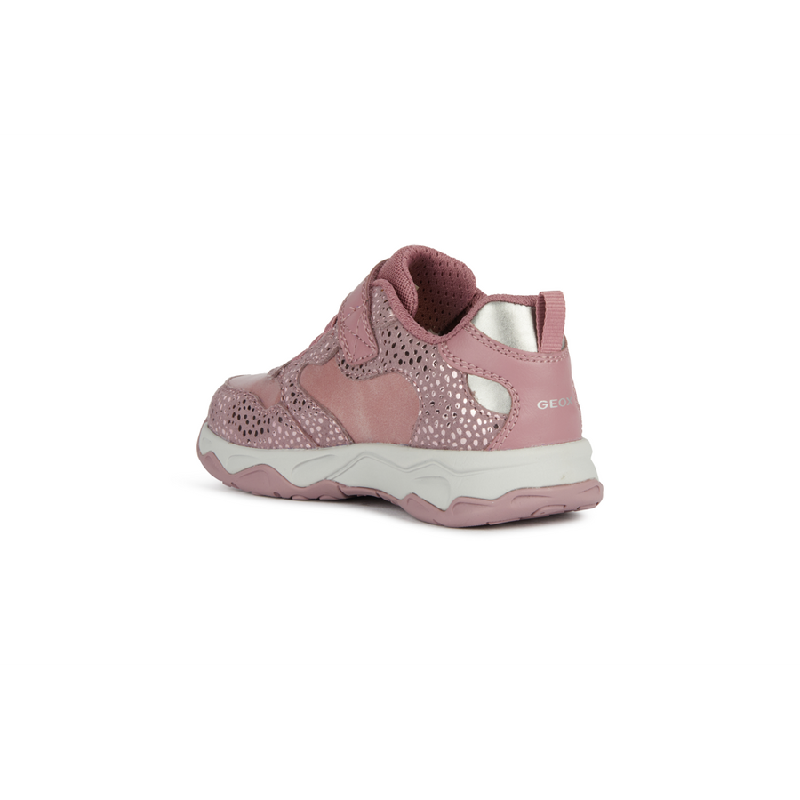 Geox - J Calco Girl - Dk Pink/Dk Silver - Trainers
