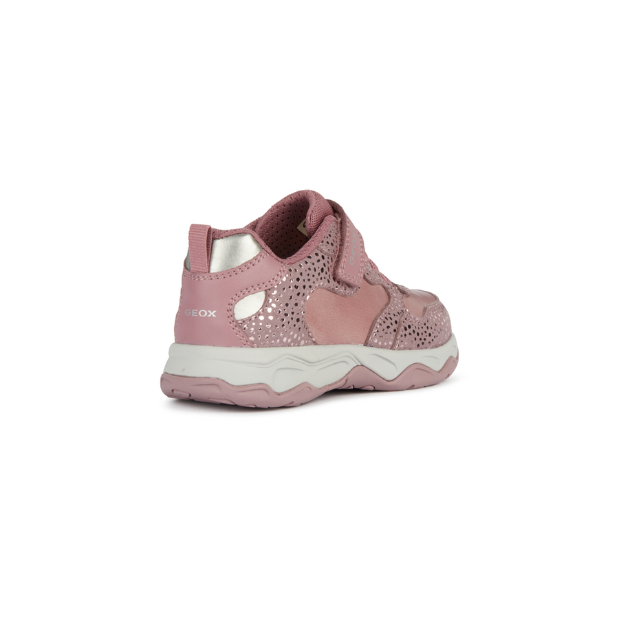 Geox - J Calco Girl - Dk Pink/Dk Silver - Trainers