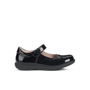Geox - J Naimara Girl - Black Patent - School Shoes
