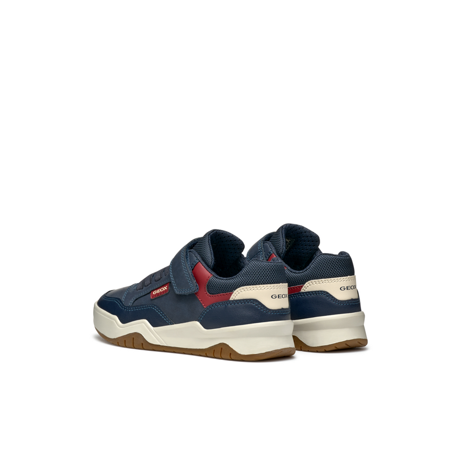 Geox - J Perth Boy - Navy/Dk Red - Trainers