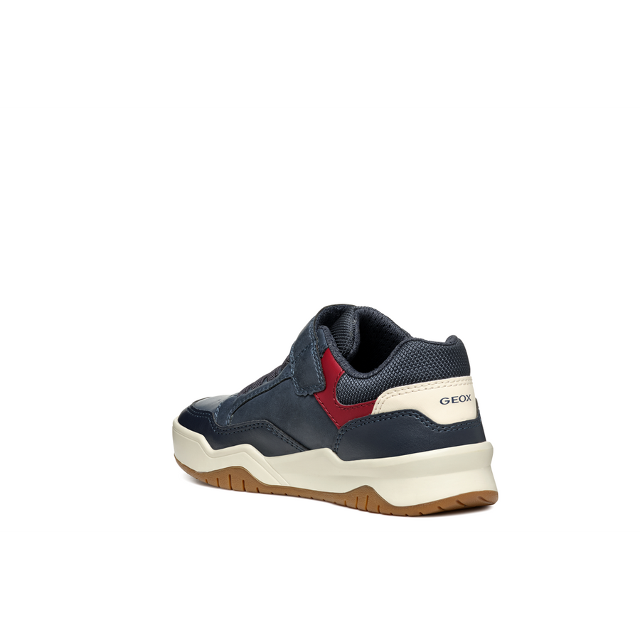 Geox - J Perth Boy - Navy/Dk Red - Trainers