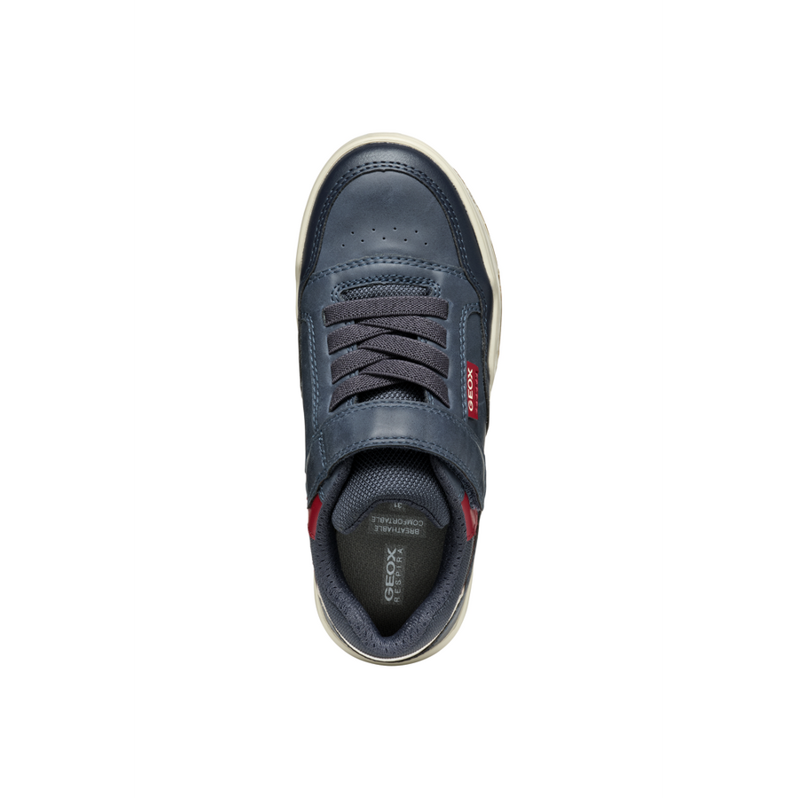 Geox - J Perth Boy - Navy/Dk Red - Trainers