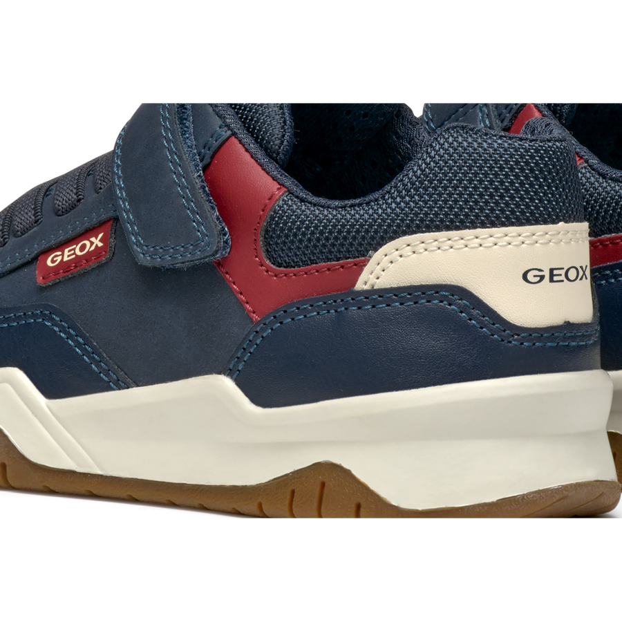 Geox - J Perth Boy - Navy/Dk Red - Trainers