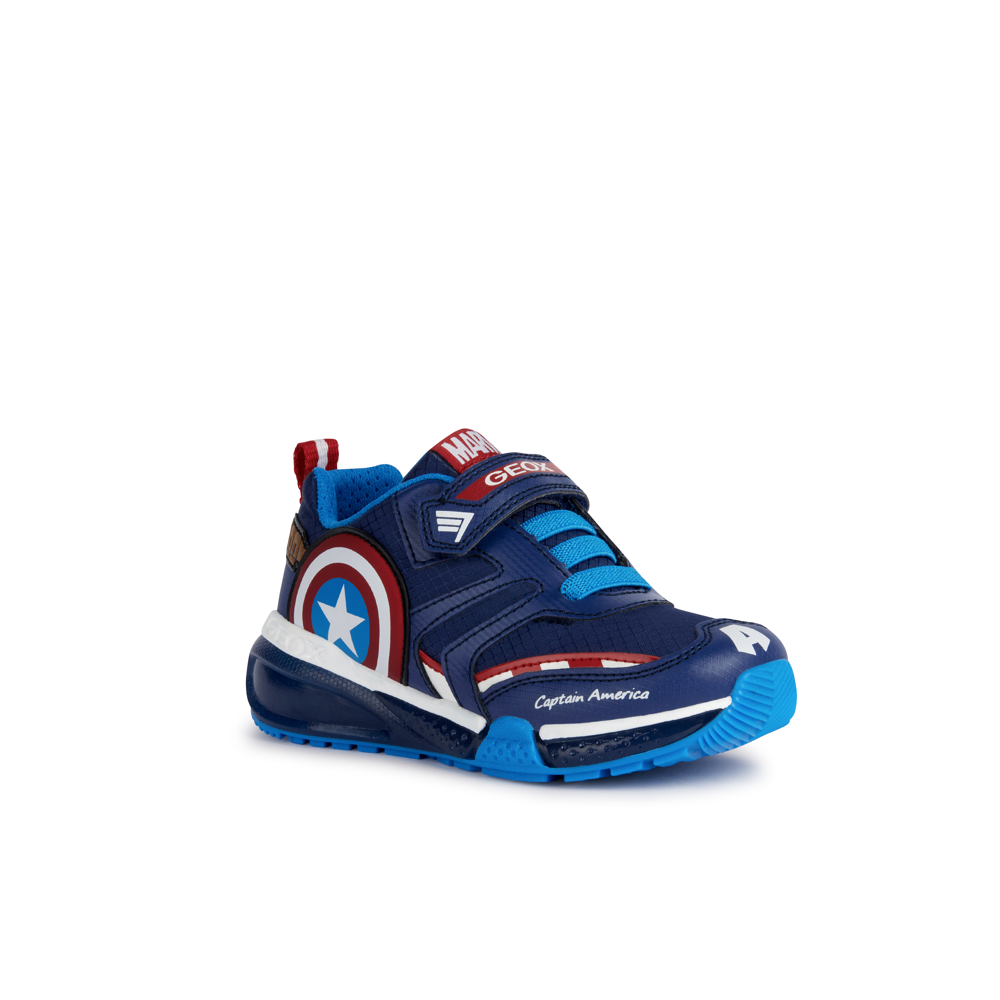 Geox - J Bayonyc Boy (Captain America) - Navy/Red - Trainers