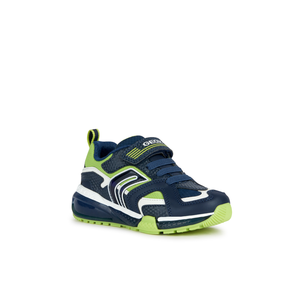 Geox - J Bayonyc Boy - Navy/Lime - Trainers