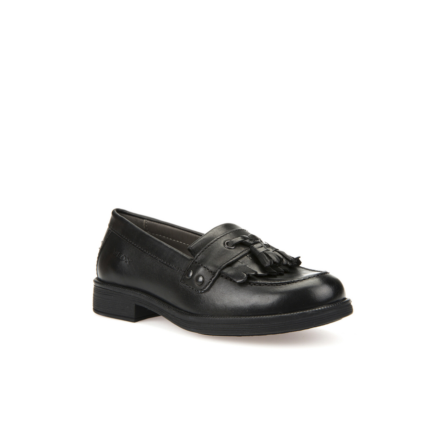 Geox - JR Agata - Black Leather - School Shoes