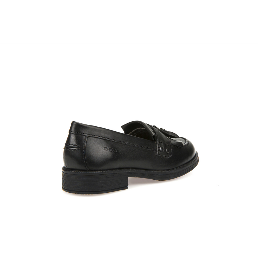 Geox - JR Agata - Black Leather - School Shoes