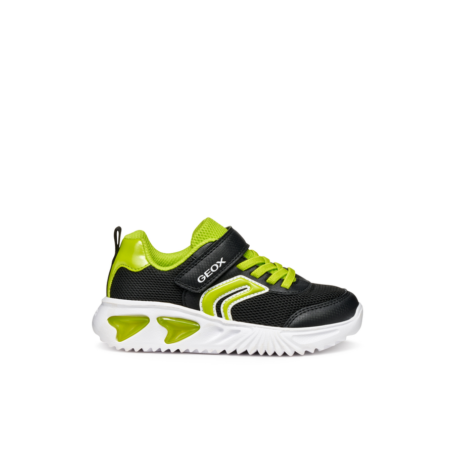 Geox - J Assister Boy - Black/Lime - Trainers