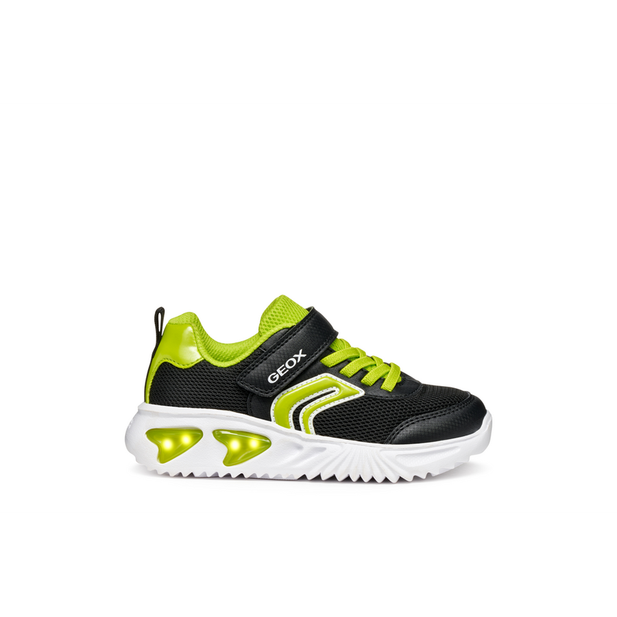 Geox - J Assister Boy - Black/Lime - Trainers