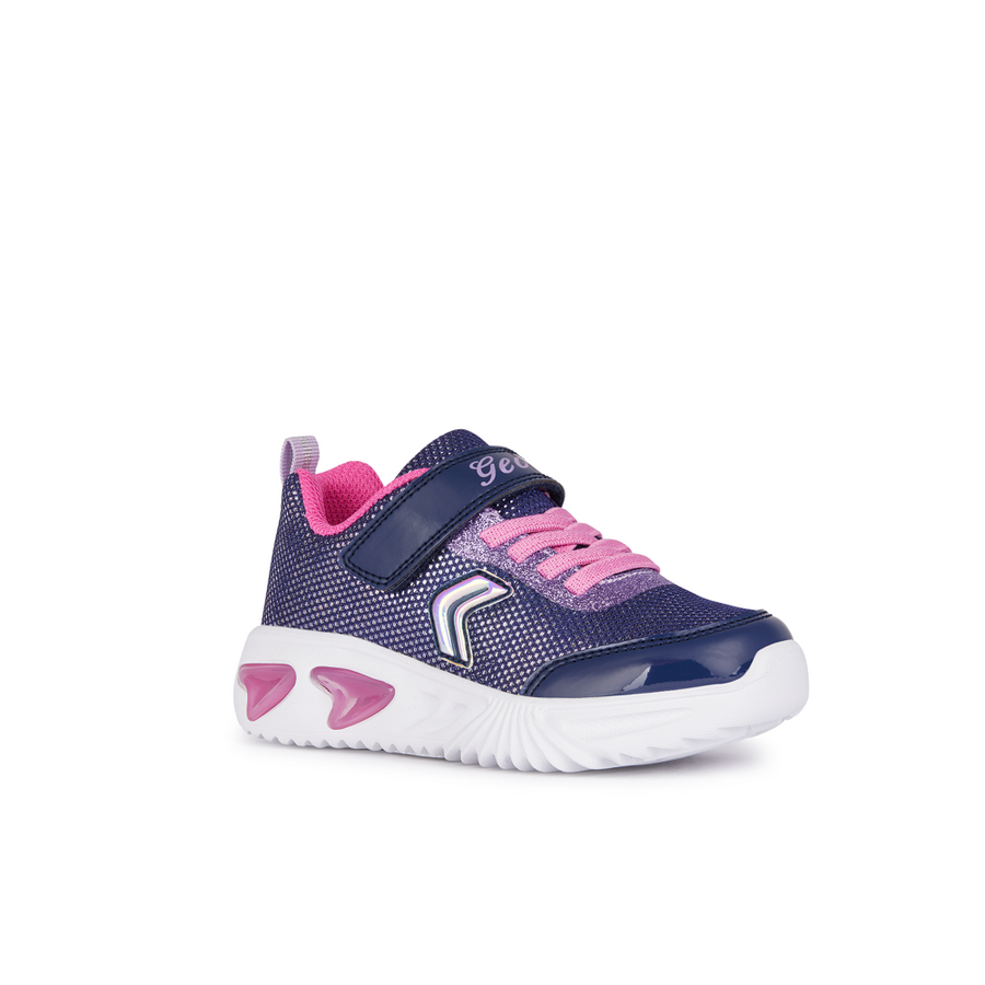 Geox - J Assister Girl - Navy/Fuchsia - Trainers