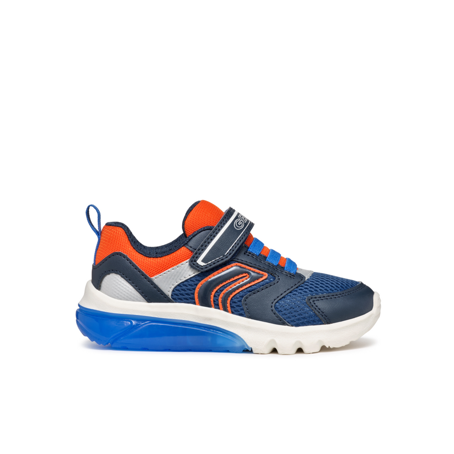 Geox - J Ciberdron Boy - Navy/Orange - Trainers