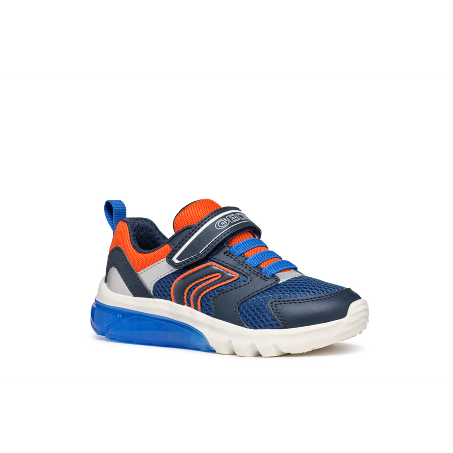 Geox - J Ciberdron Boy - Navy/Orange - Trainers