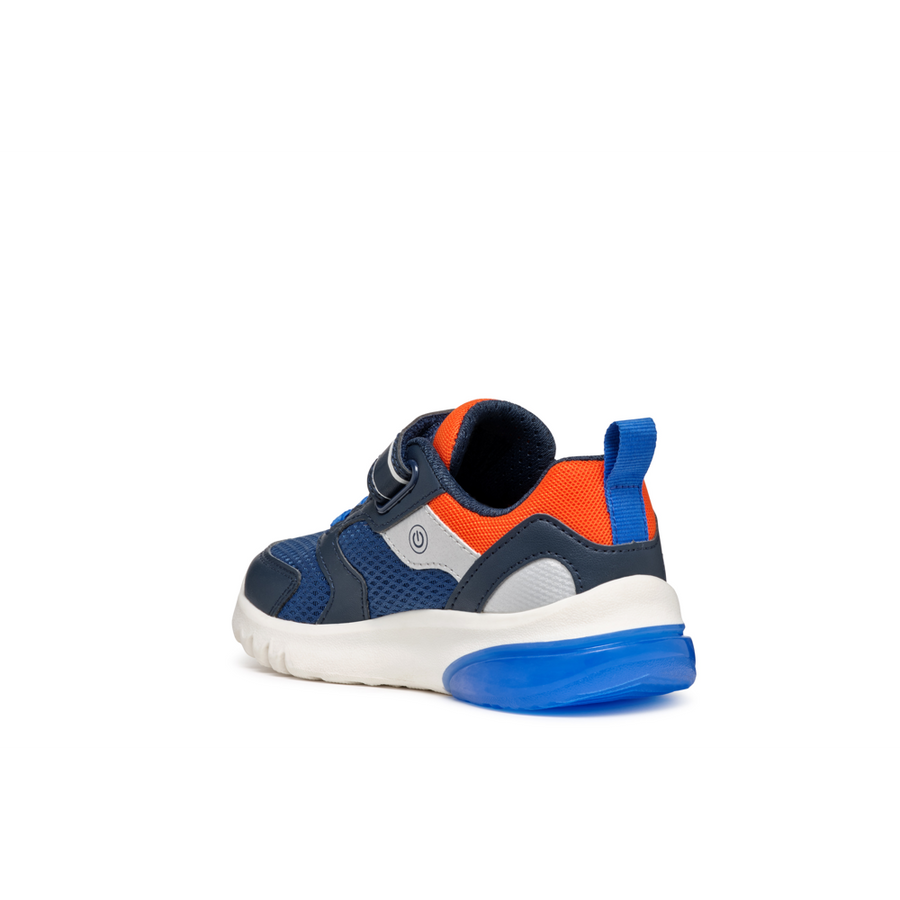 Geox - J Ciberdron Boy - Navy/Orange - Trainers