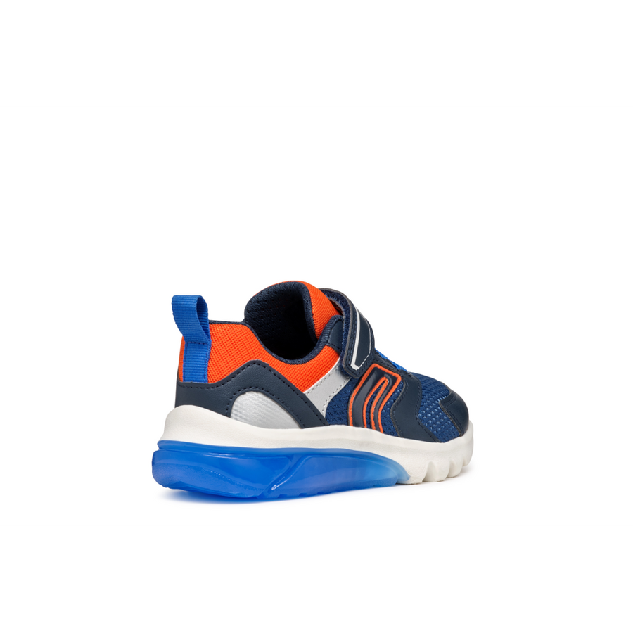 Geox - J Ciberdron Boy - Navy/Orange - Trainers