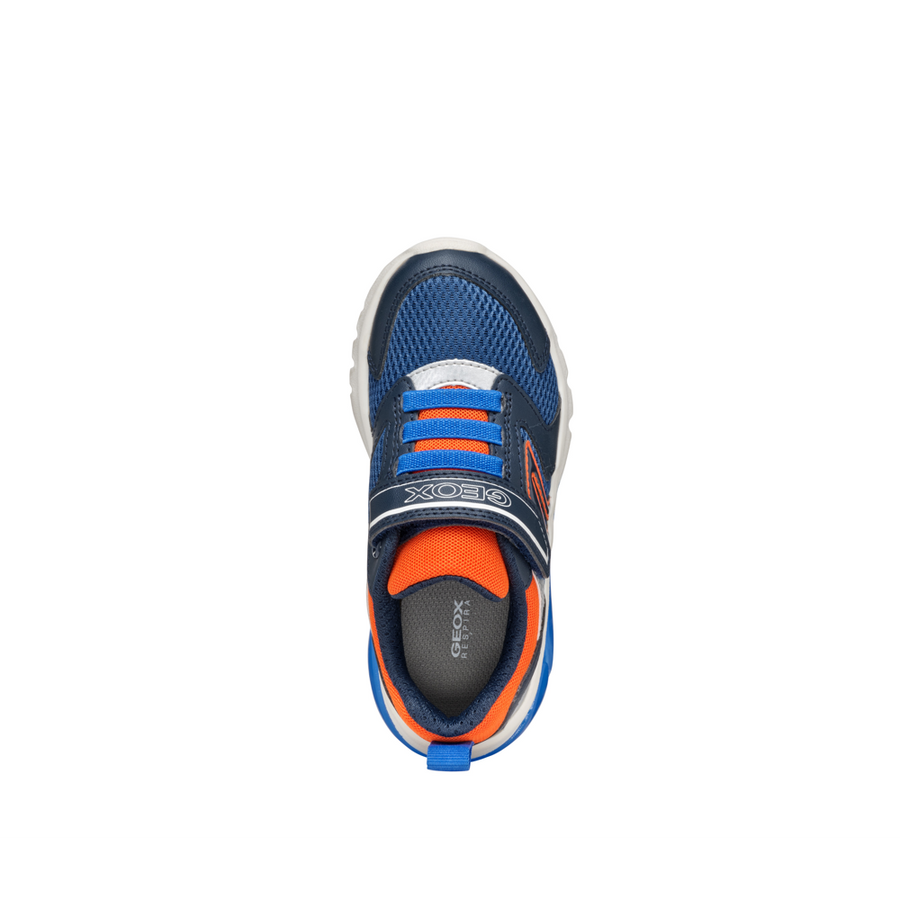 Geox - J Ciberdron Boy - Navy/Orange - Trainers