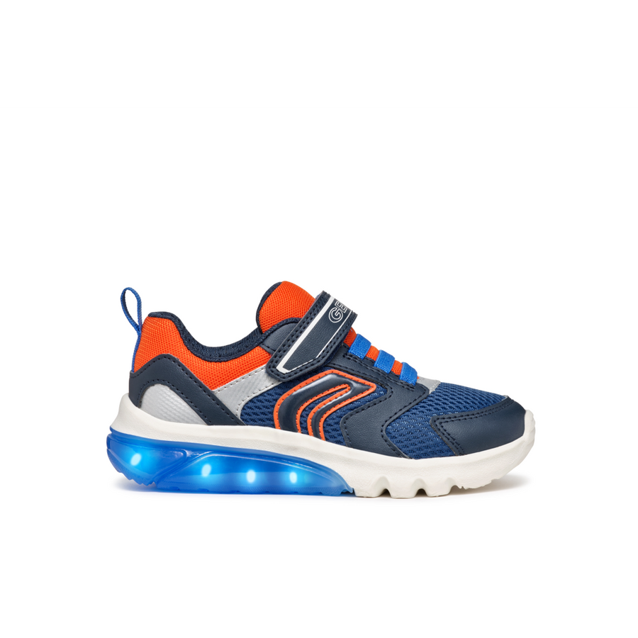 Geox - J Ciberdron Boy - Navy/Orange - Trainers