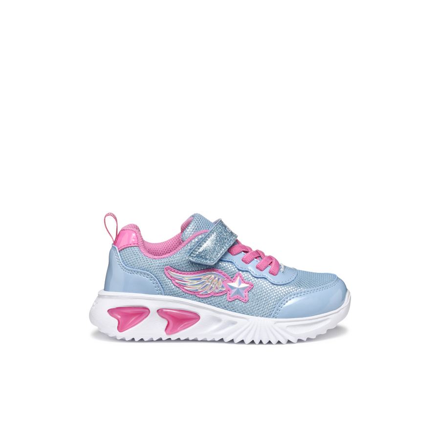 Geox - J Assister Girl - Sky/Pink - Trainers
