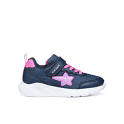 Geox - J Sprintye Girl - Navy/Fuschia - Trainers