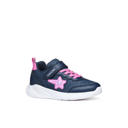 Geox - J Sprintye Girl - Navy/Fuschia - Trainers