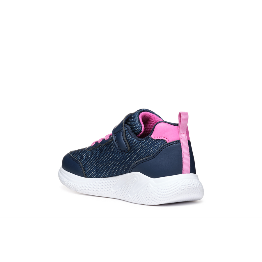 Geox - J Sprintye Girl - Navy/Fuschia - Trainers