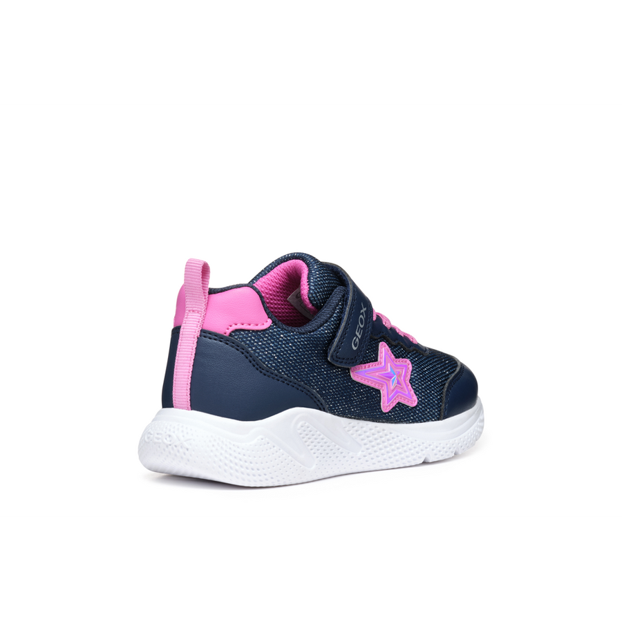 Geox - J Sprintye Girl - Navy/Fuschia - Trainers