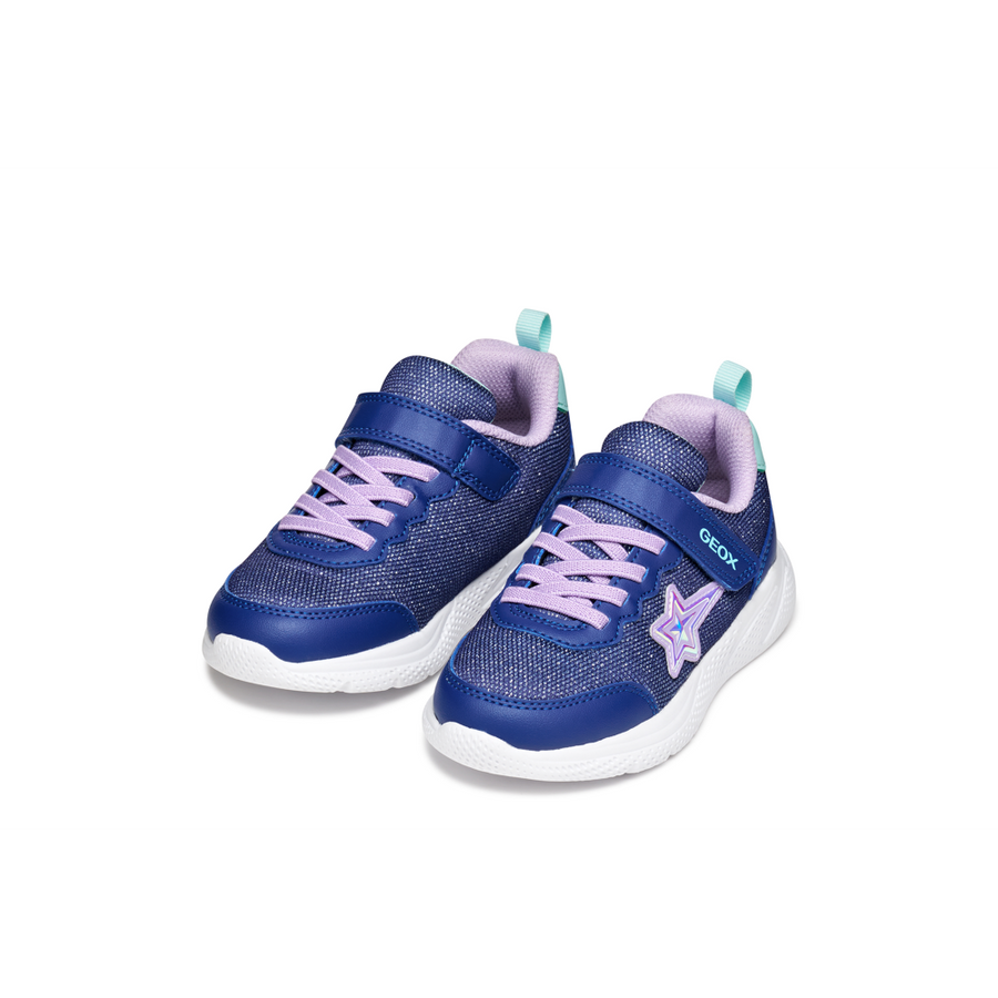 Geox - J Sprintye Girl - Blue/Lilac - Trainers