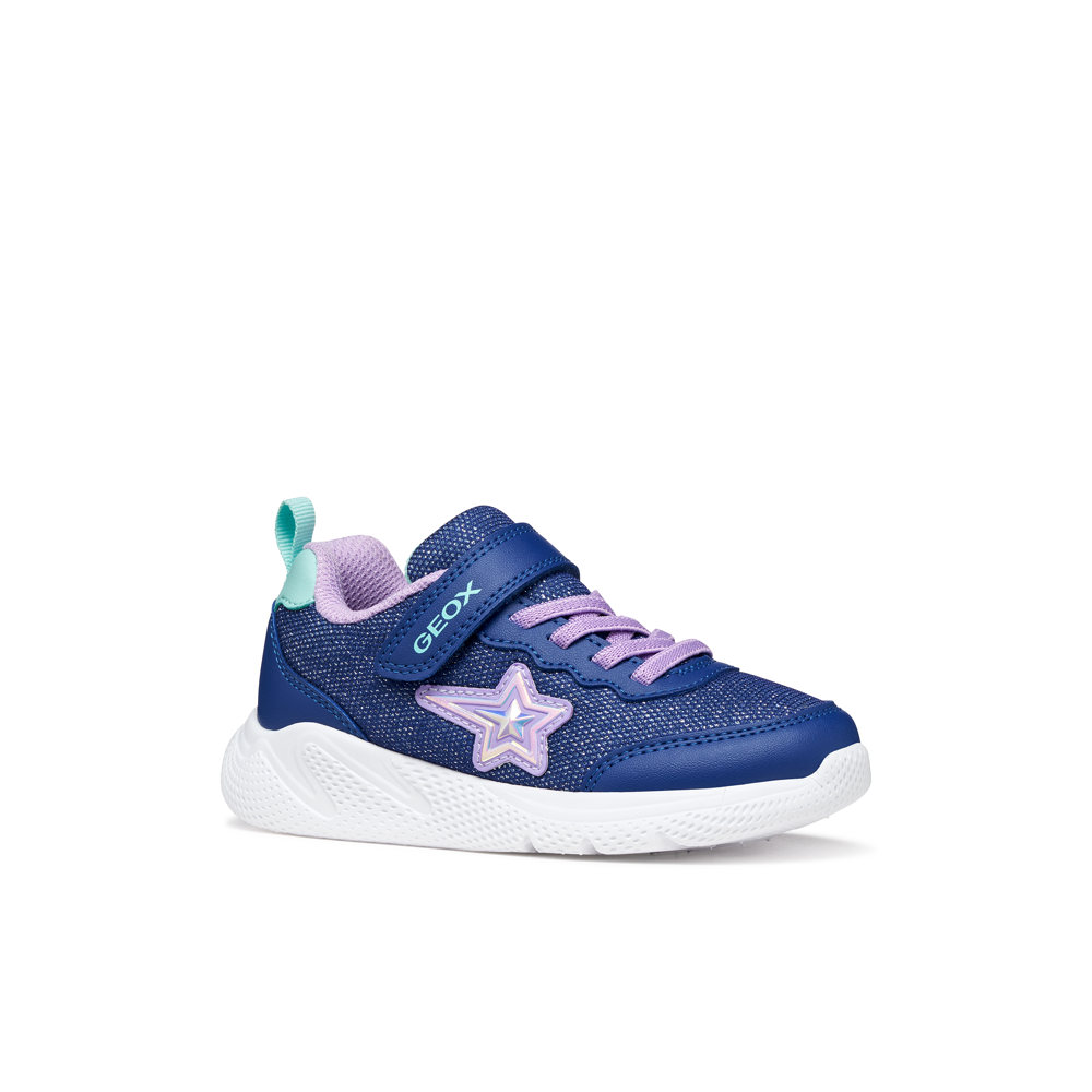 Geox - J Sprintye Girl - Blue/Lilac - Trainers