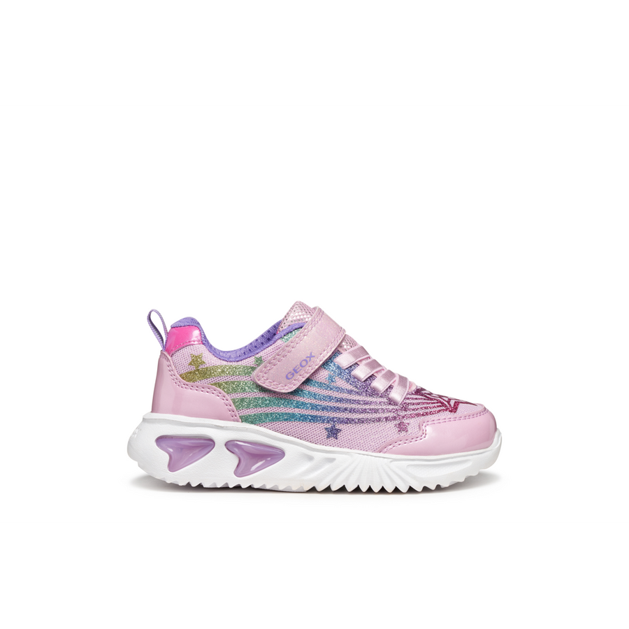 Geox - J Assister Girl - Pink/Multicolour - Trainers