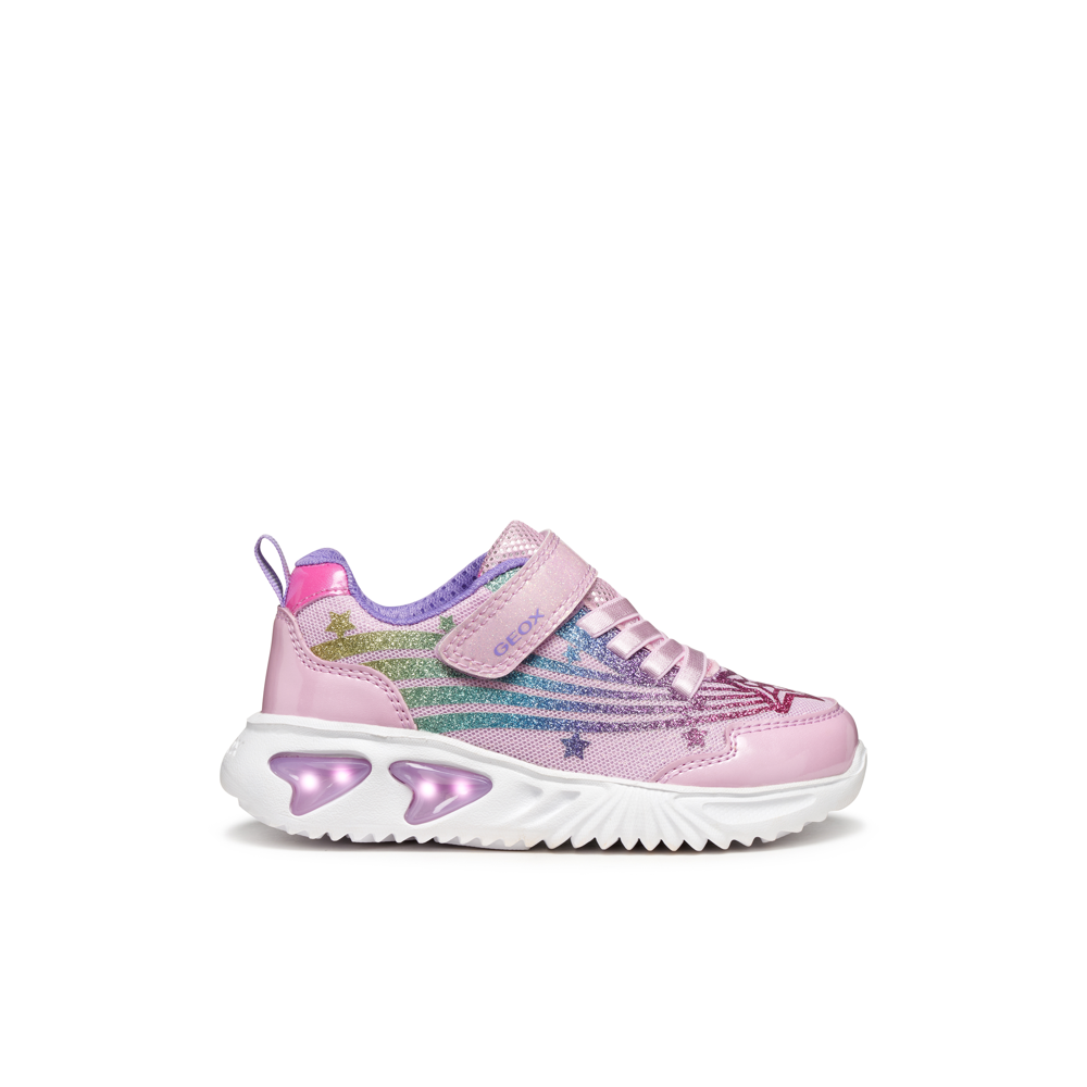 Geox - J Assister Girl - Pink/Multicolour - Trainers