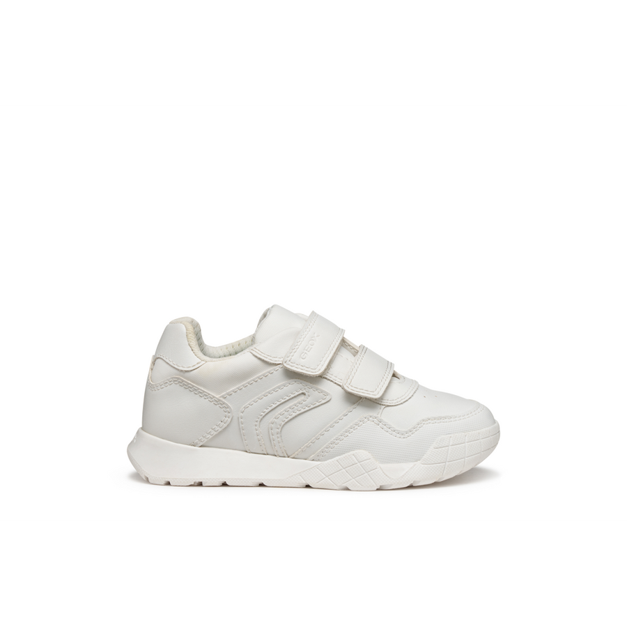 Geox - J Rann-e Boy - White - School Shoes